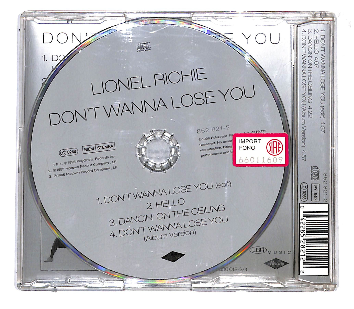 EBOND Lionel Richie - Don't Wanna Lose You CD CB060449