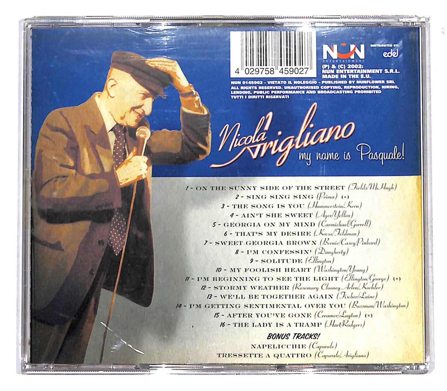 EBOND Nicola Arigliano - My Name Is Pasquale CD CB060466