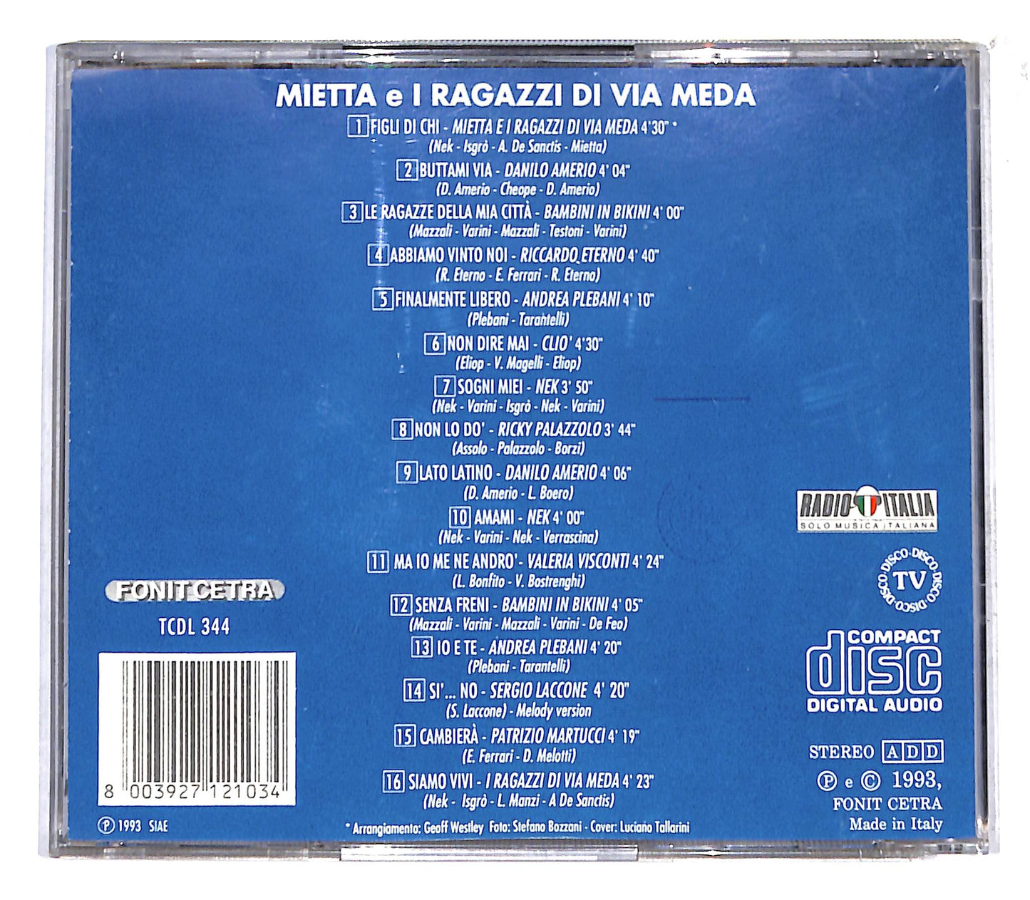 EBOND Mietta E I Ragazzi Di Via Meda CD CB060470