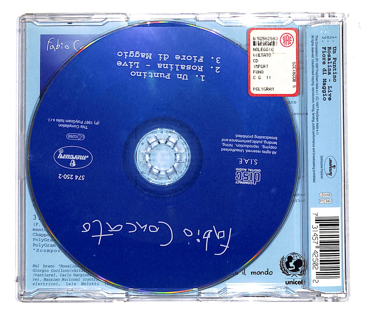 EBOND Fabio Concato - Un Puntino CD CB060905