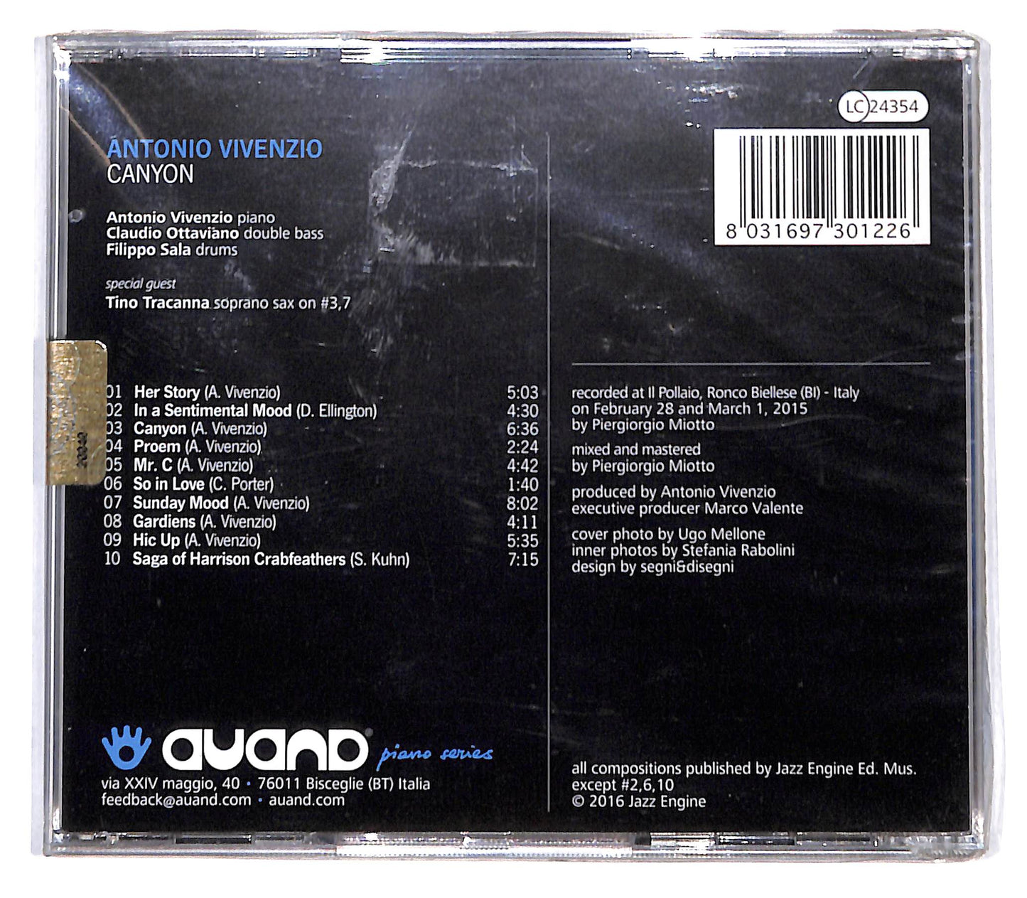 EBOND Antonio Vivenzio - Canyon CD CB060919