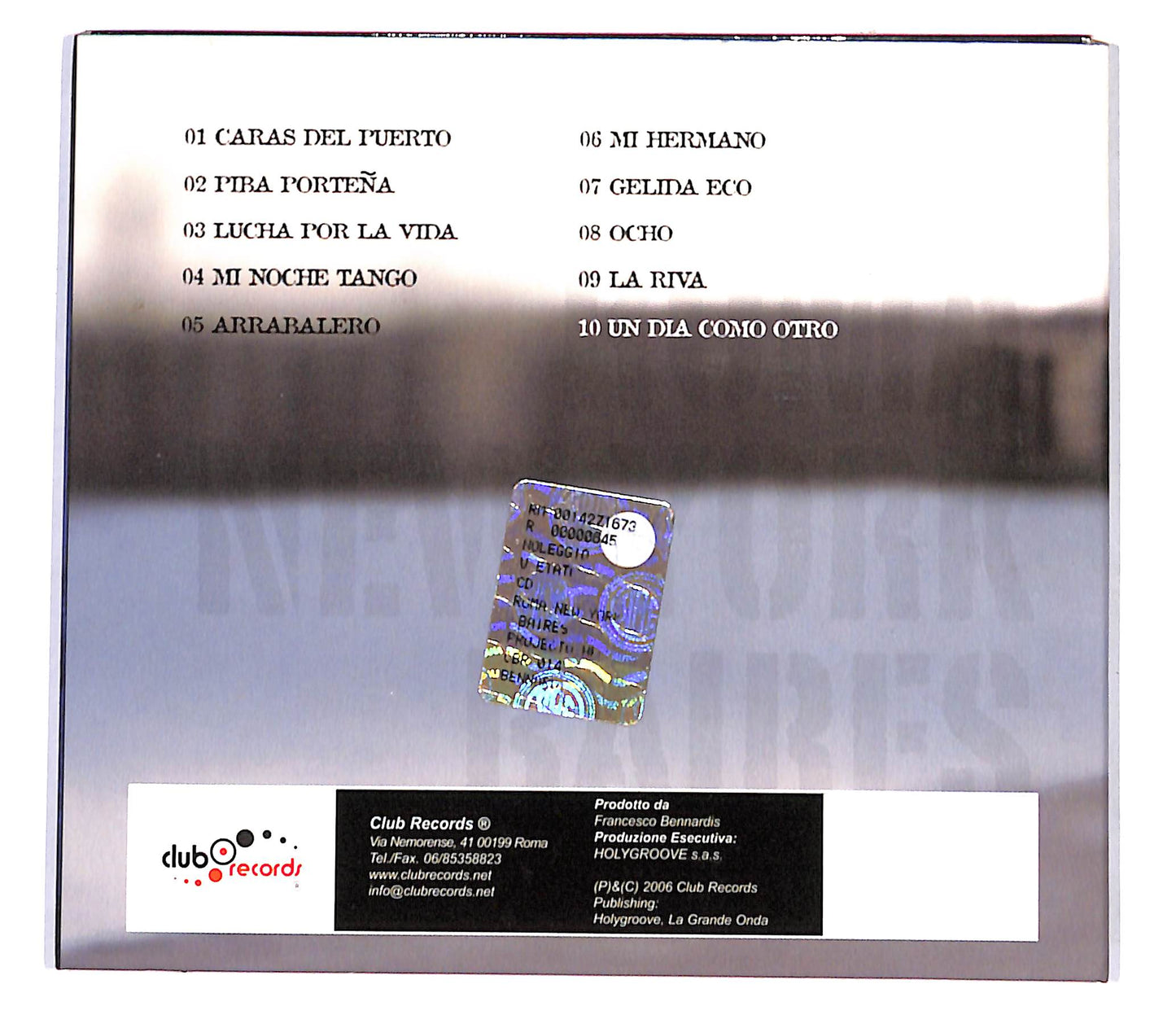 EBOND Projecto Heleda - Roma - New York - Baires DIGIPACK CD CB060951