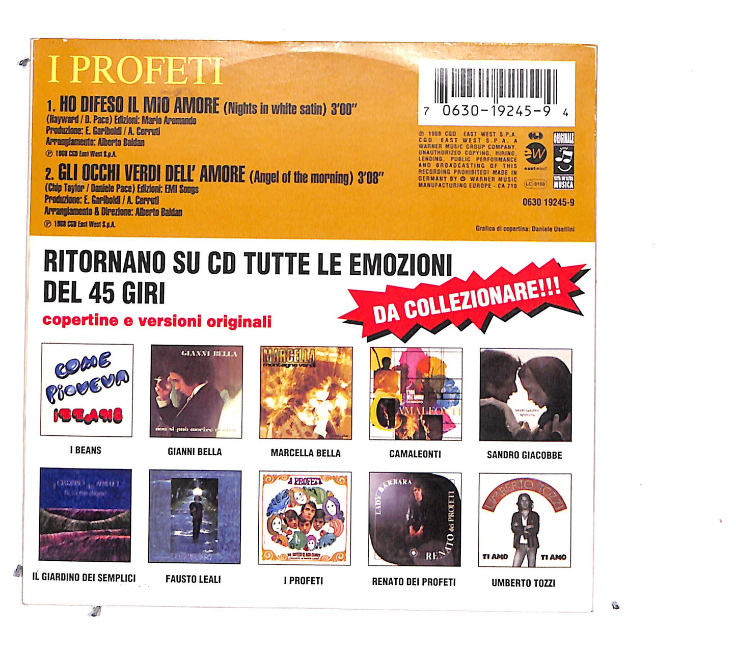 EBOND I Profeti - Ho Difeso Il Mio Amore = Nights In White Satin CD CB061115