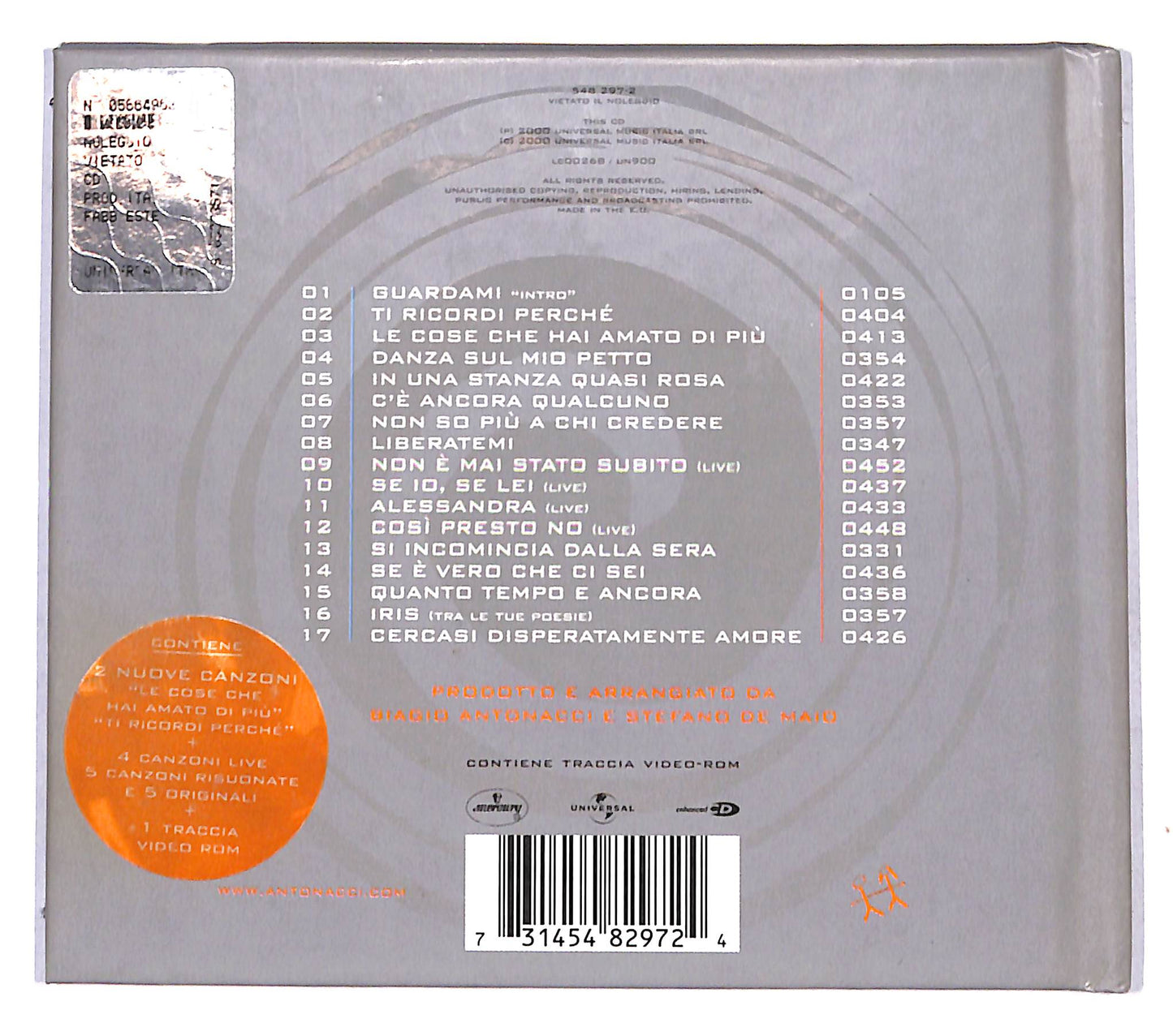 EBOND Biagio Antonacci - Tra Le Mie Canzoni DIGIPACK CD CB061121