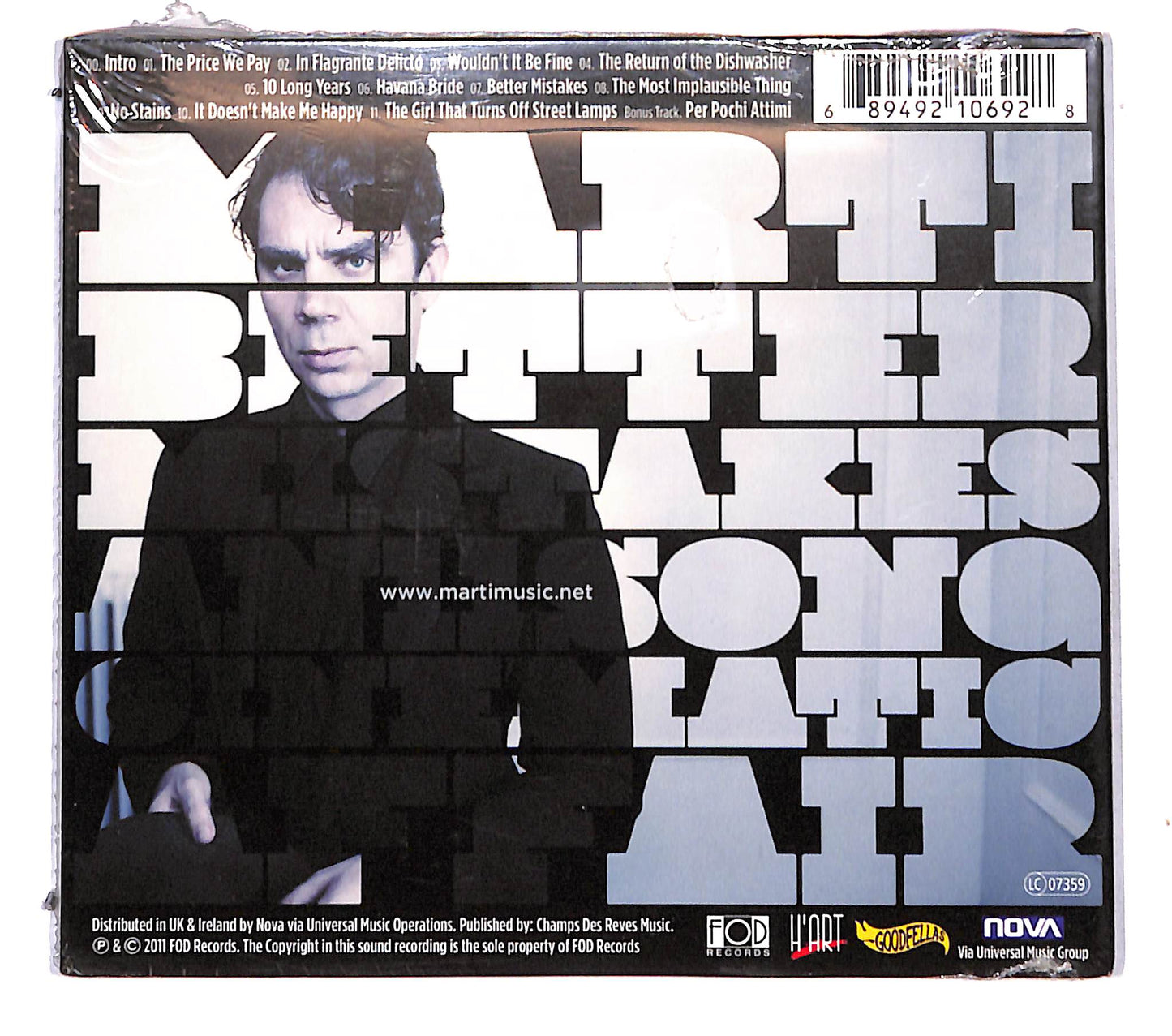 EBOND Marti - Better Mistakes DIGIPACK CD CB061126