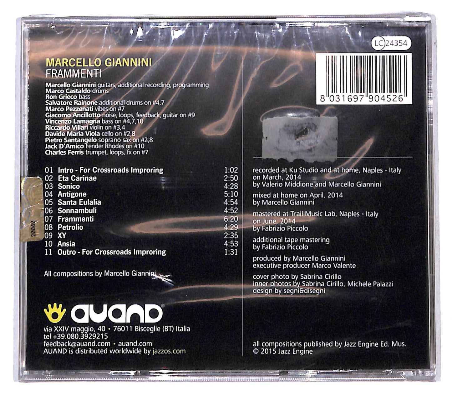 EBOND Marcello Giannini - Frammenti CD CB061152