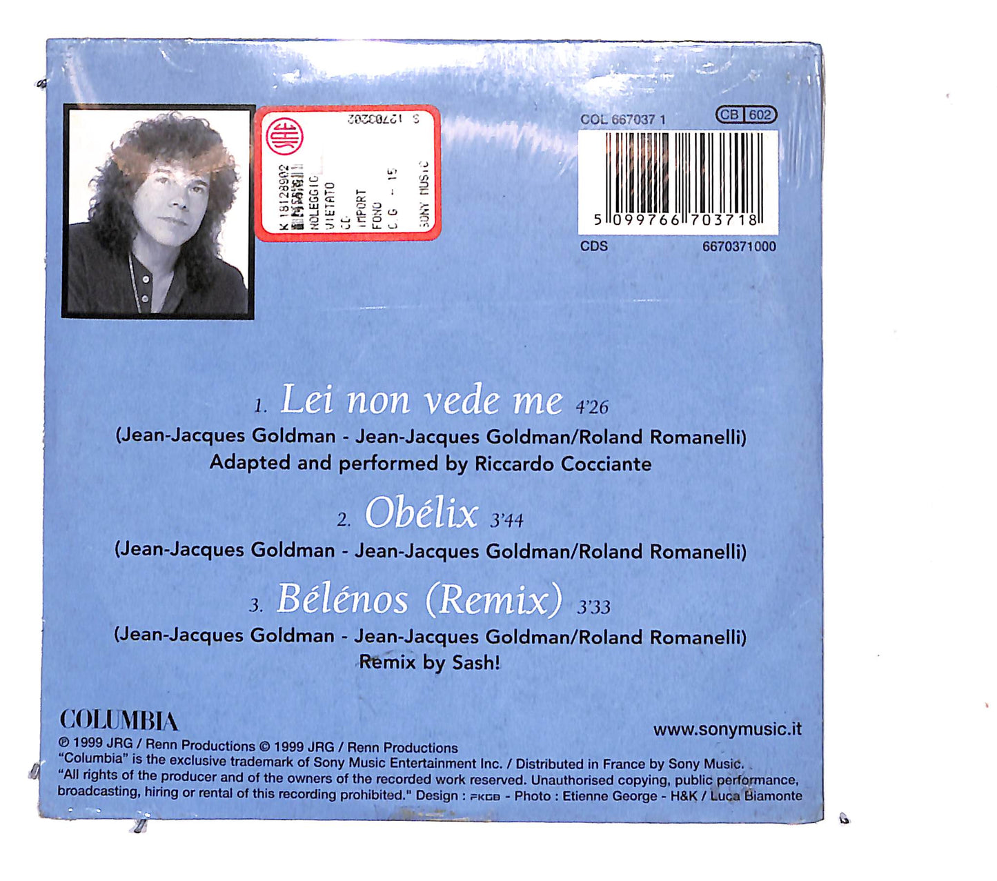 EBOND Riccardo Cocciante - Lei Non Vede Me CD CB061301