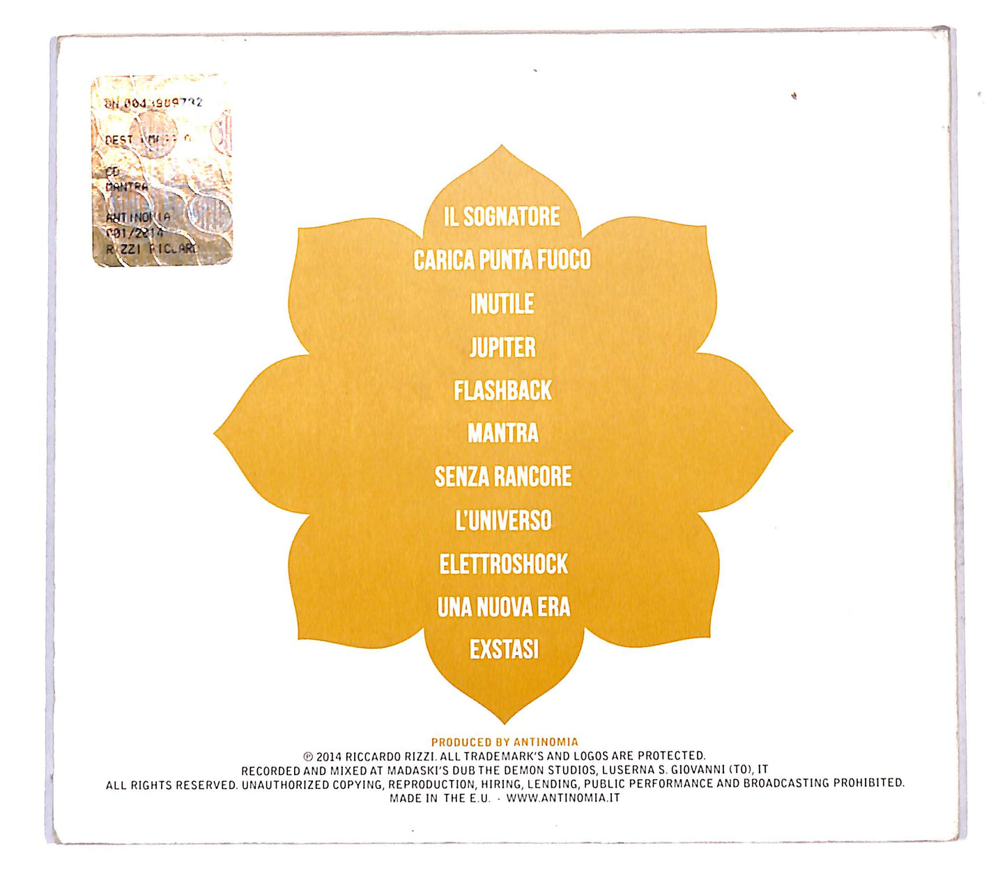 EBOND Antinomia - Mantra DIGIPACK CD CB061322