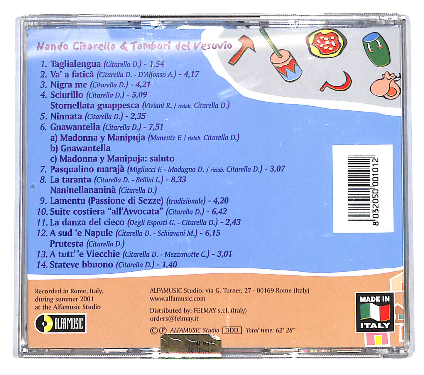 EBOND Nando Citarella & Tamburi Del Vesuvio - Vaffatica CD CB061334