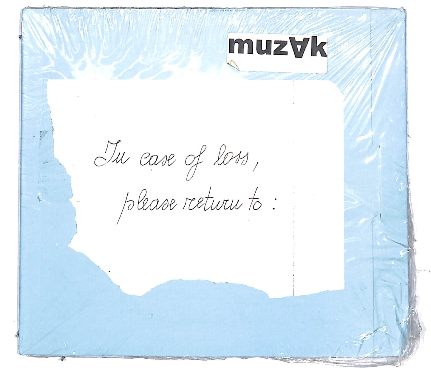 EBOND Muzak - In Case Of Loss Please Return To: CD CB061344