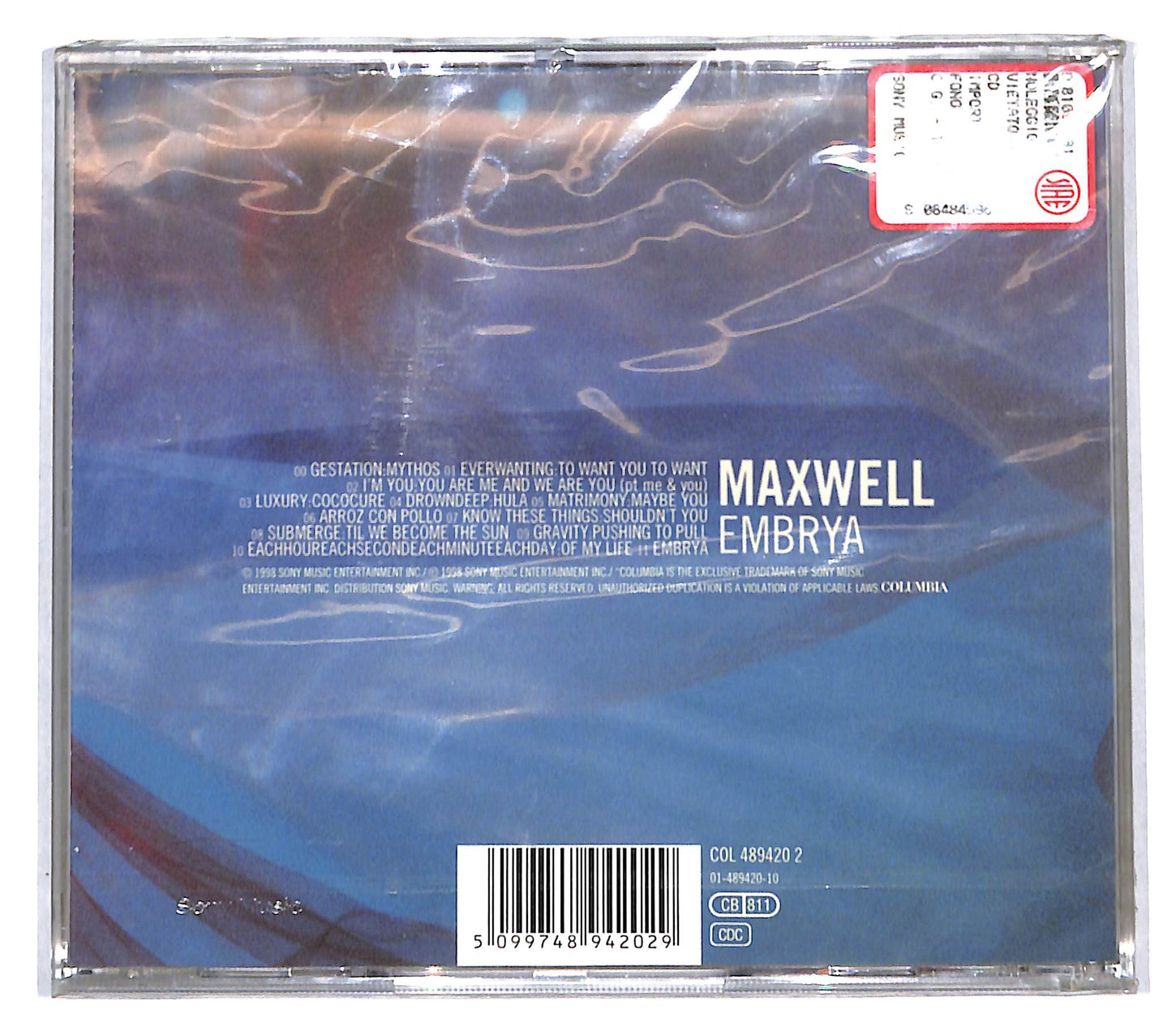 EBOND Maxwell - Embrya CD CB061346