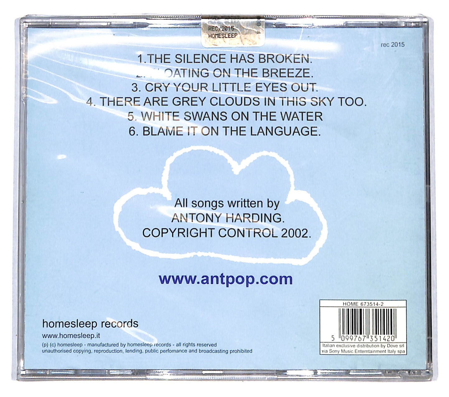 EBOND Ant - Floating On The Breeze. CD CB061365