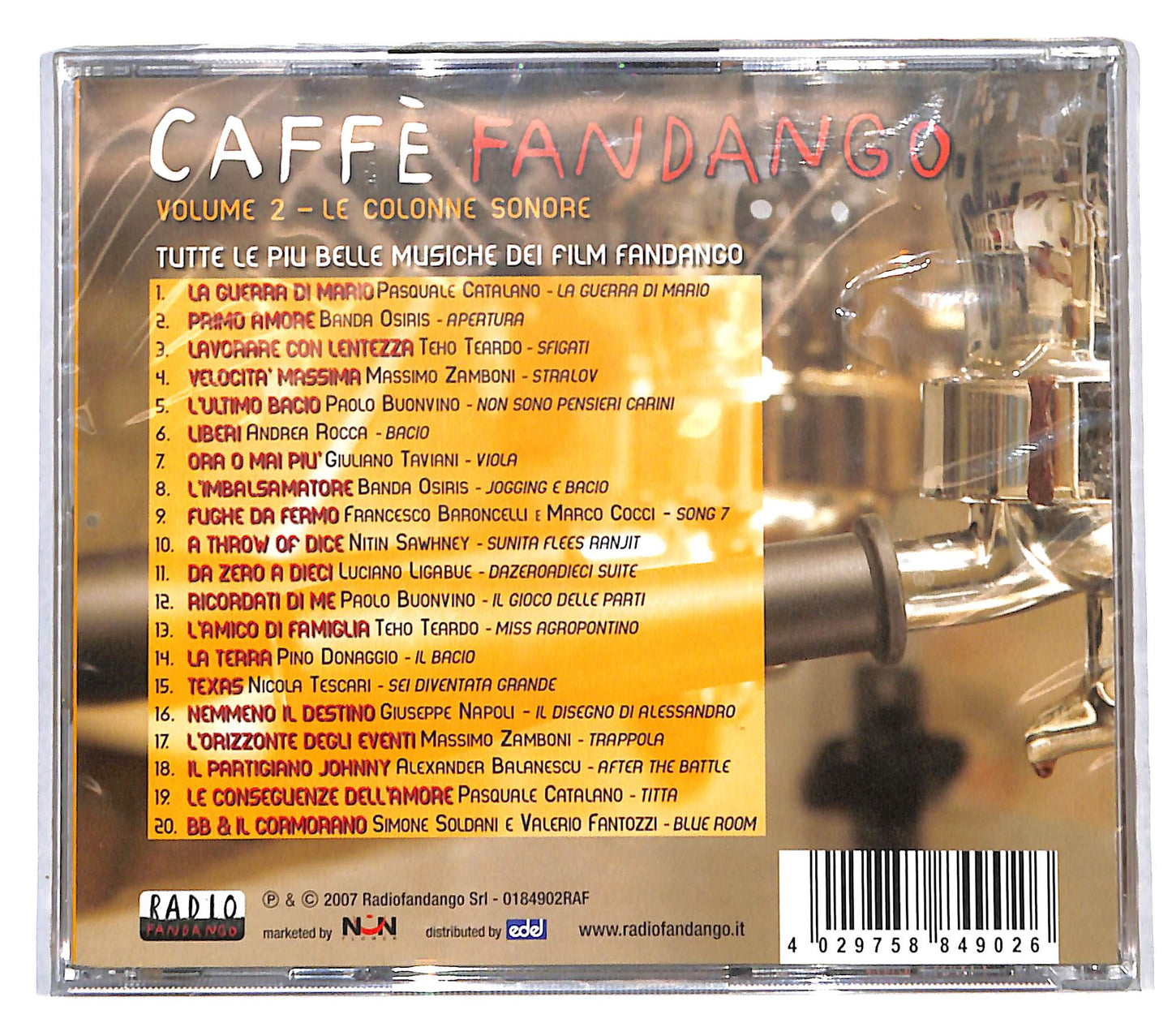 EBOND Various - Caffe Fandango Volume 2 - Le Colonne Sonore CD CB061814