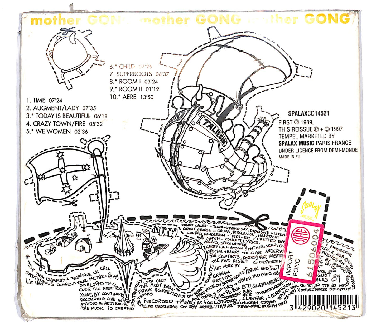 EBOND Mother Gong - Wild Child DIGIPACK CD CB061816