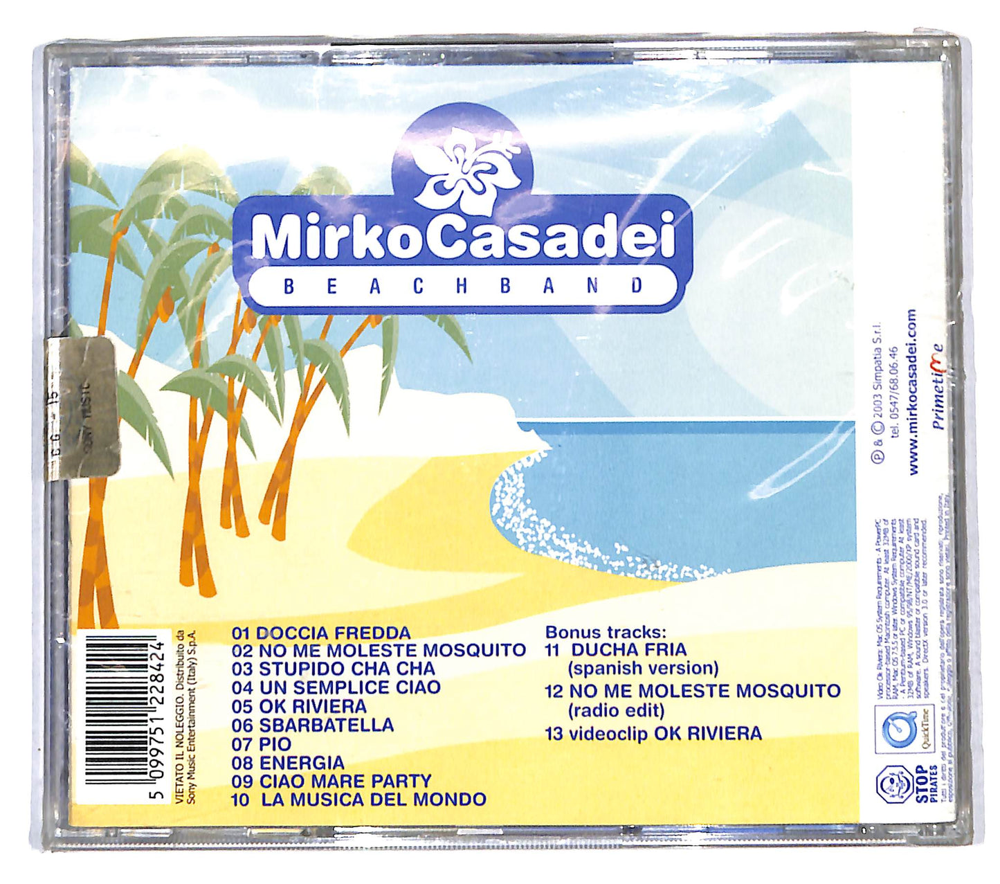 EBOND Mirko Casadei Beachband - Doccia Fredda CD CB061824