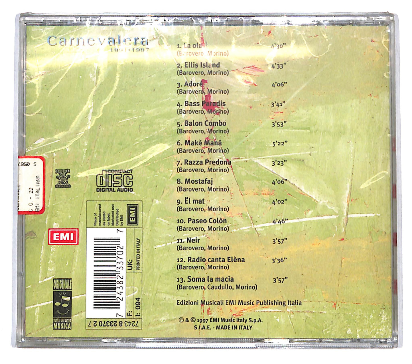 EBOND Mau Mau - Carnevalera 1991-1997 CD CB061830