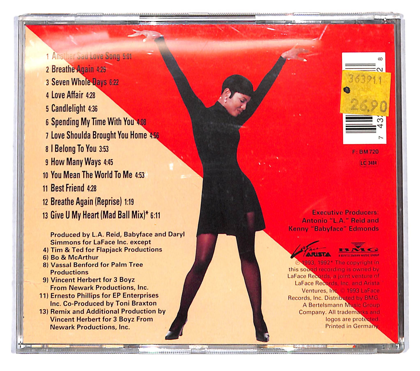 EBOND Toni Braxton - Toni Braxton CD CB061852