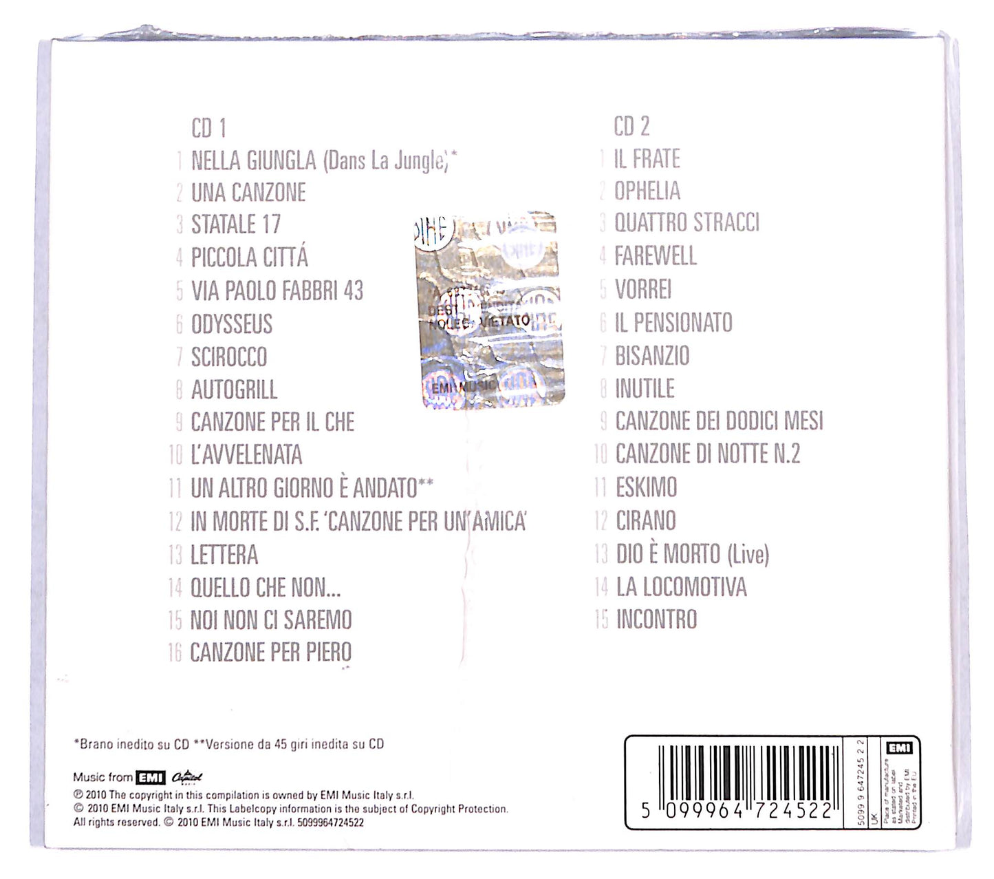 EBOND Francesco Guccini - Storia Di Altre Storie DIGIPACK CD CB062020