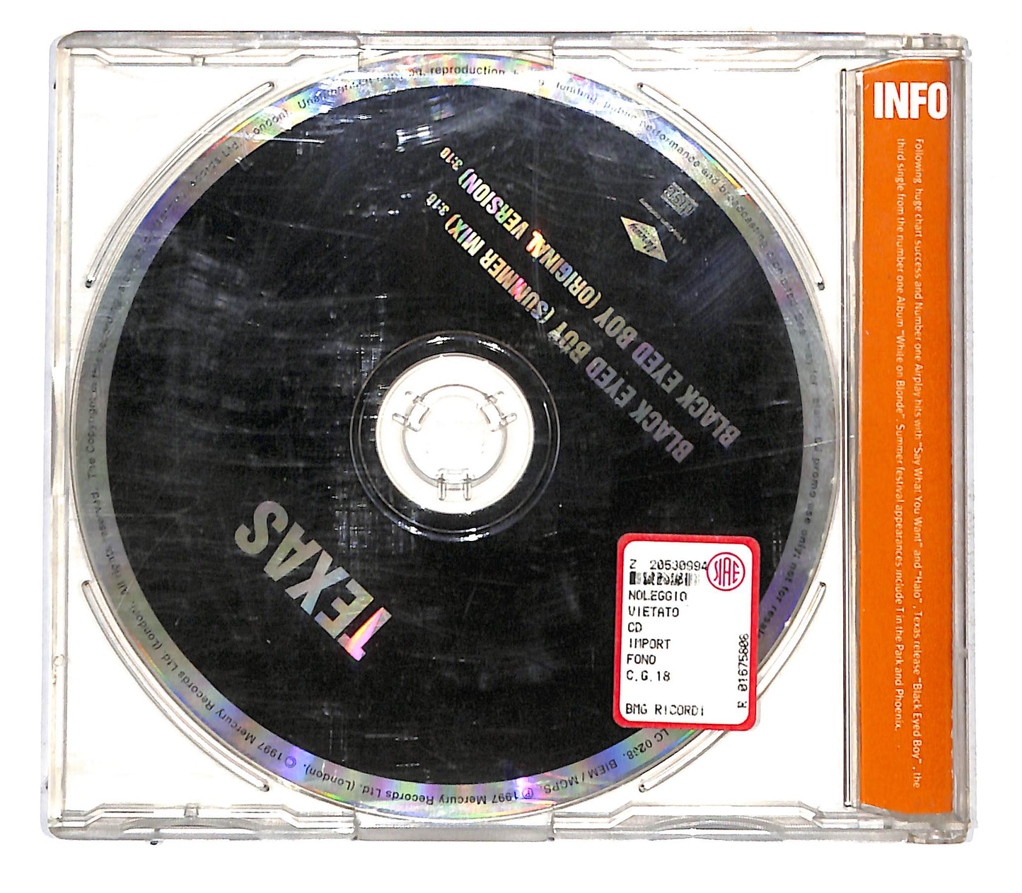 EBOND Texas - Black Eyed Boy CD CB062309