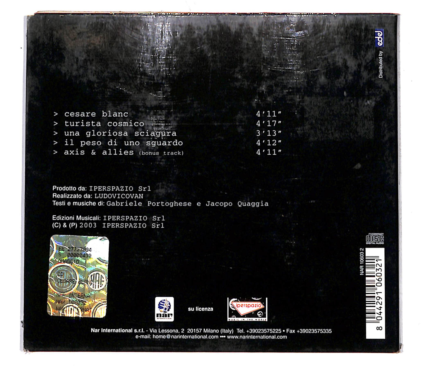 EBOND LudovicoVan - EP CD CB062514