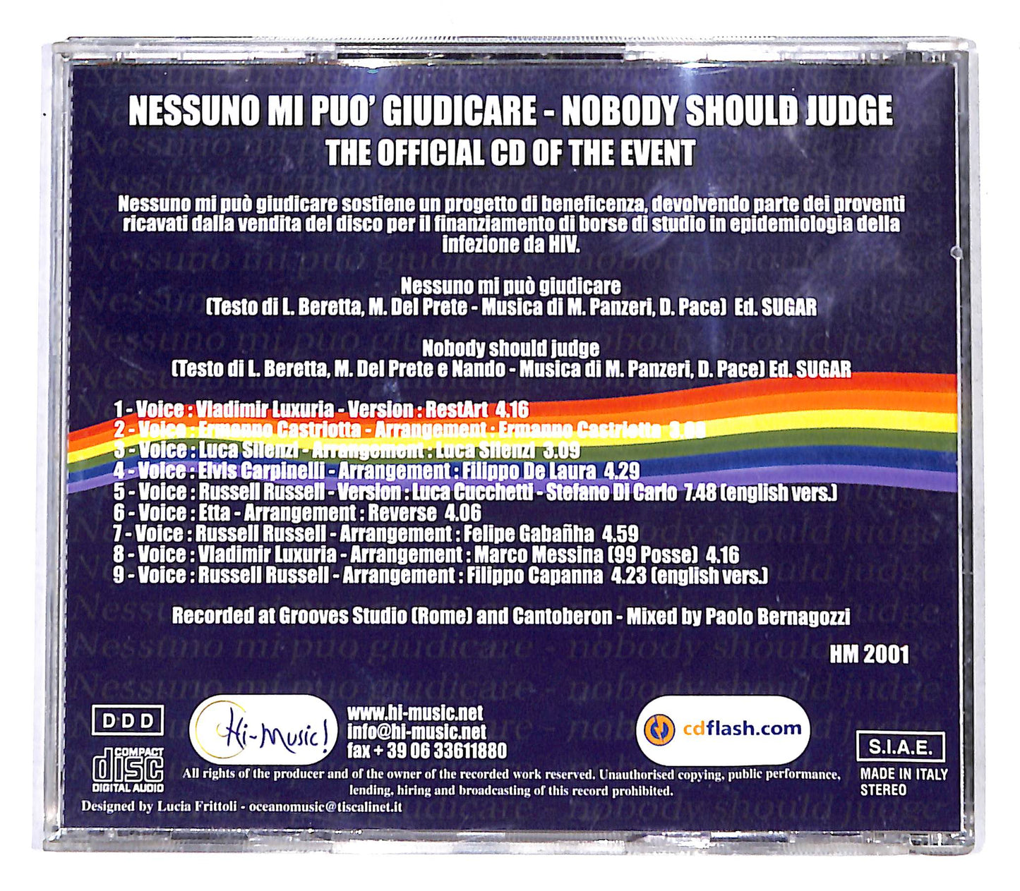 EBOND Various - World Pride Roma 2000 - Nessuno Mi Puo Giudicare CD CB062522