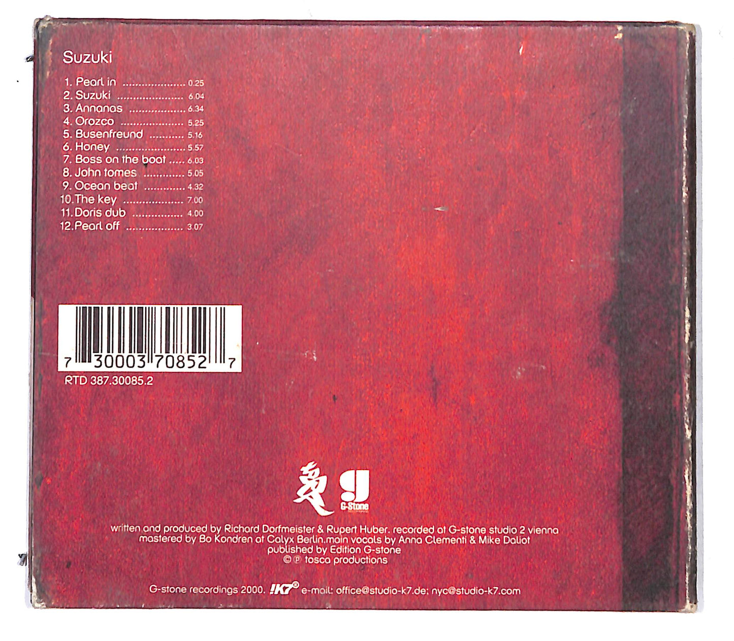 EBOND Tosca - Suzuki DIGIPACK CD CB062526