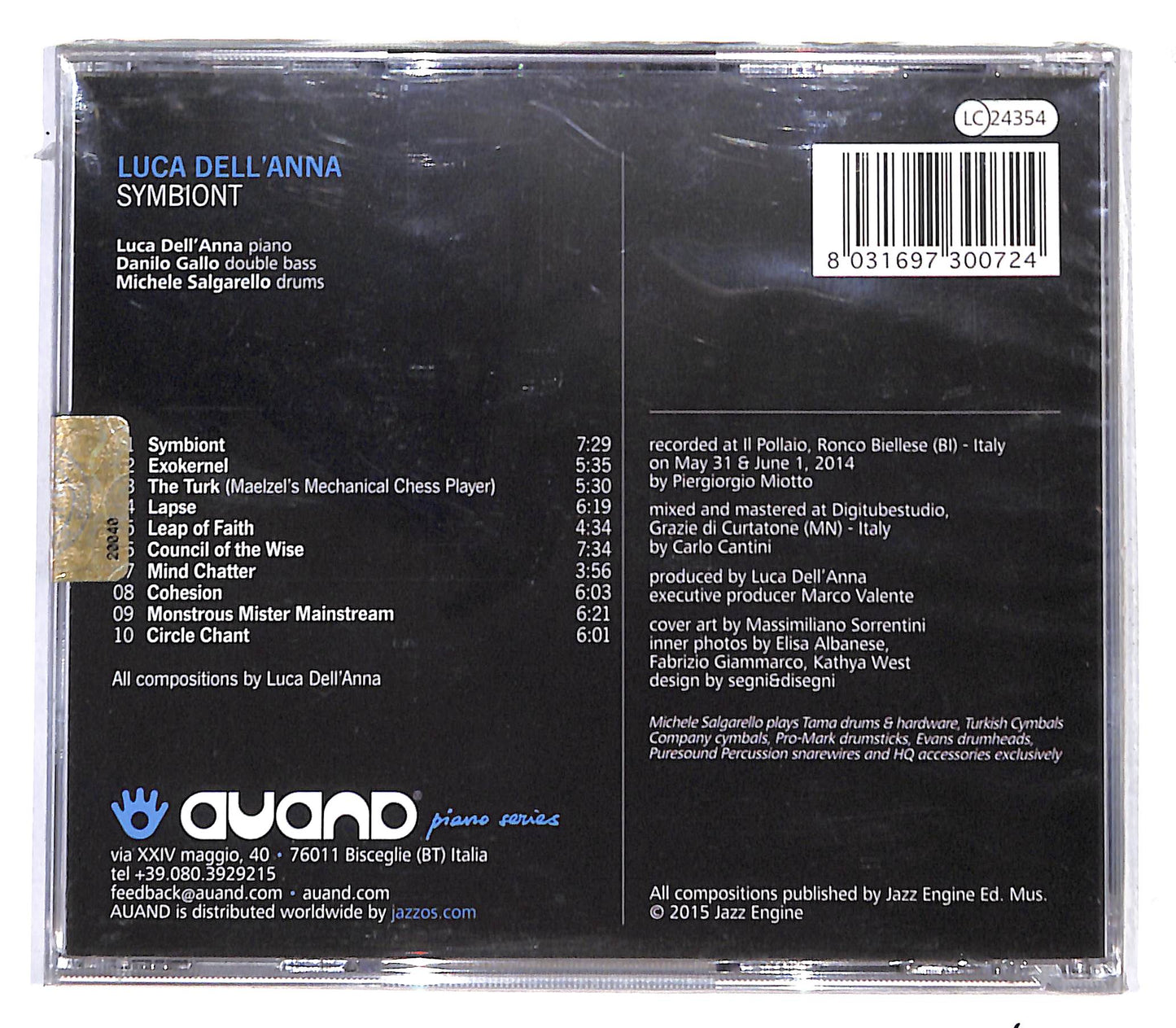 EBOND Luca dell'Anna - Symbiont CD CB062532