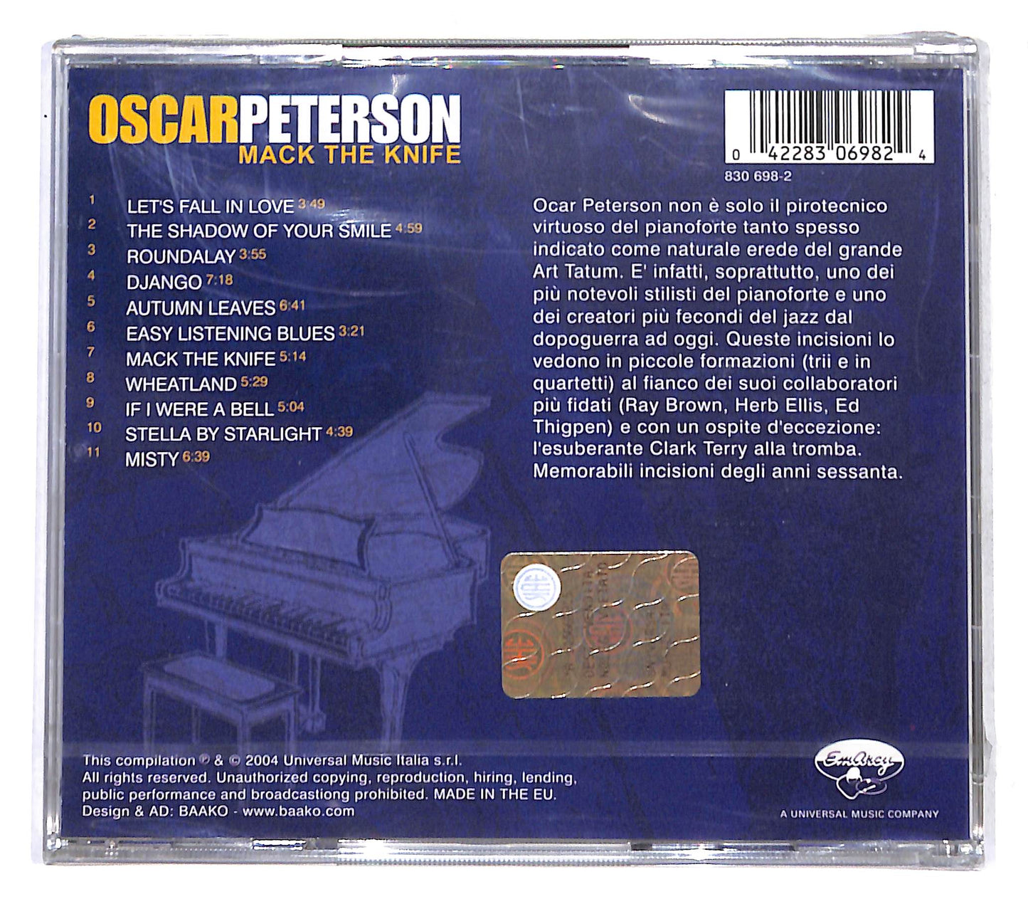 EBOND Oscar Peterson - mack the Knife CD CB062536