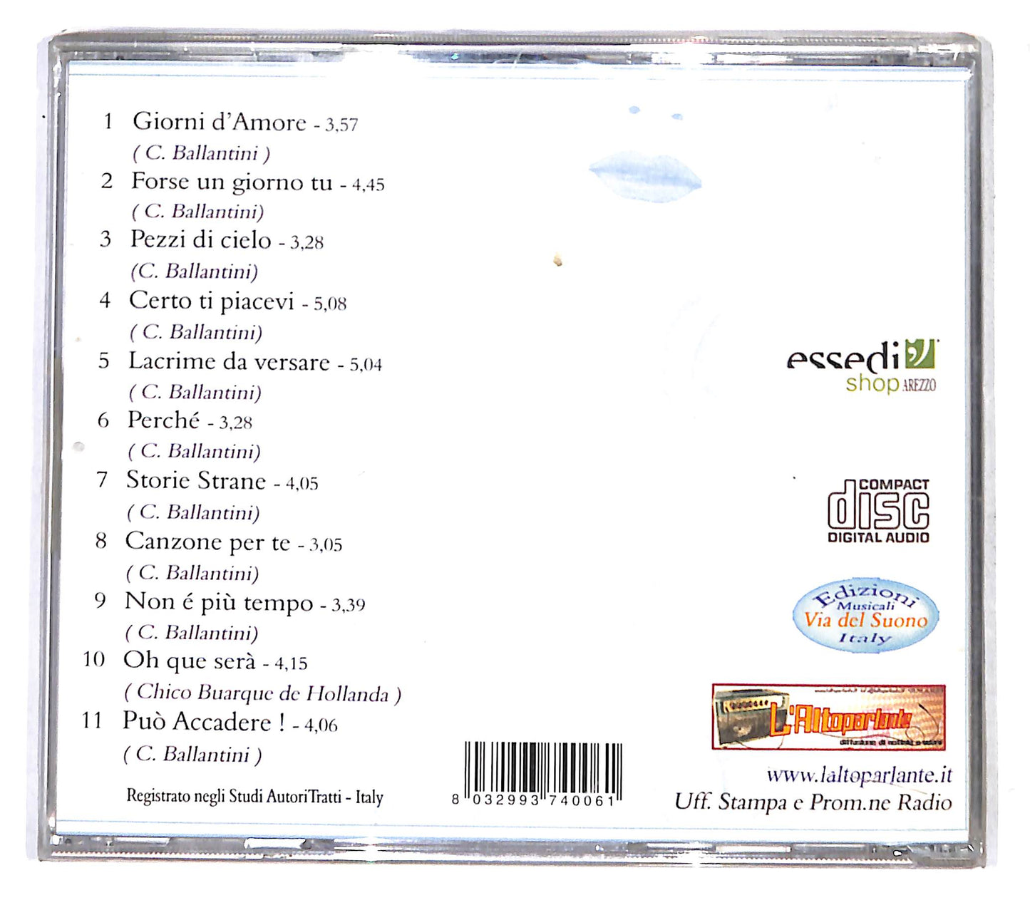 EBOND Autoritratti - Giorni D'Amore CD CB062549