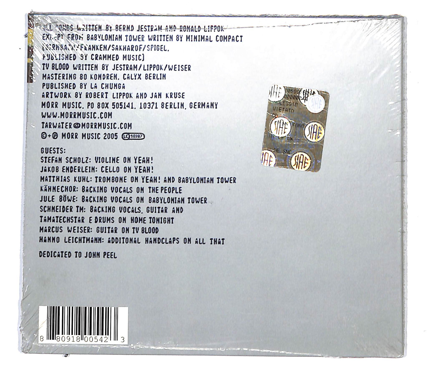 EBOND Tarwater - The Needle Was Travelling DIGIPACK CD CB062552