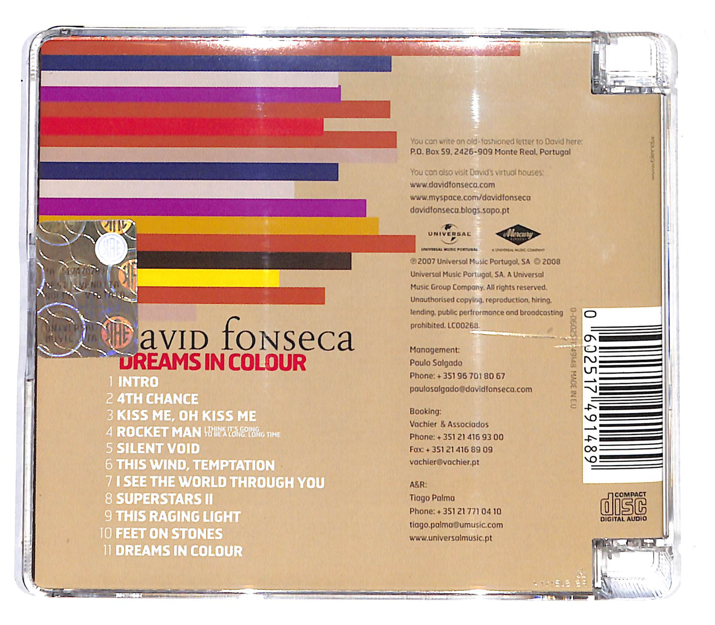 EBOND David Fonseca - Dreams In Colour SJB CD CB062570