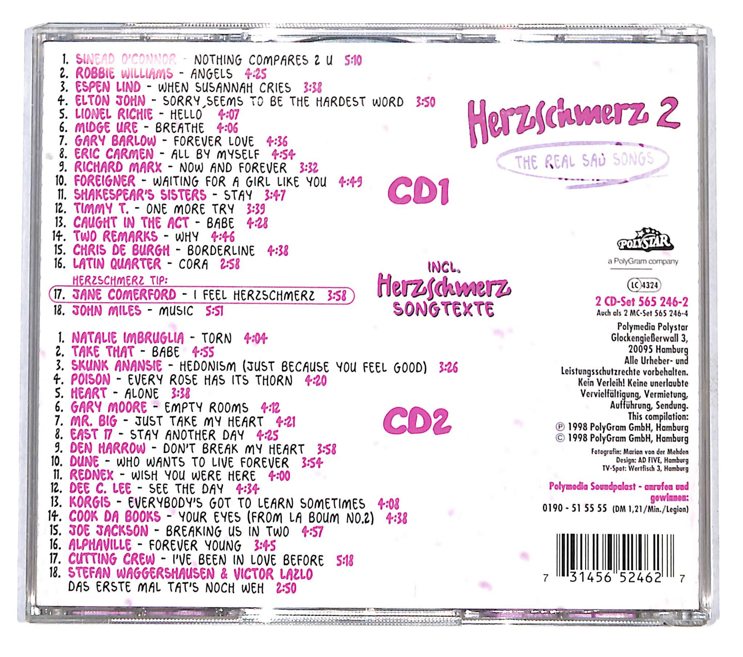 EBOND Various - Herzschmerz 2 - The Real Sad Songs CD CB068408