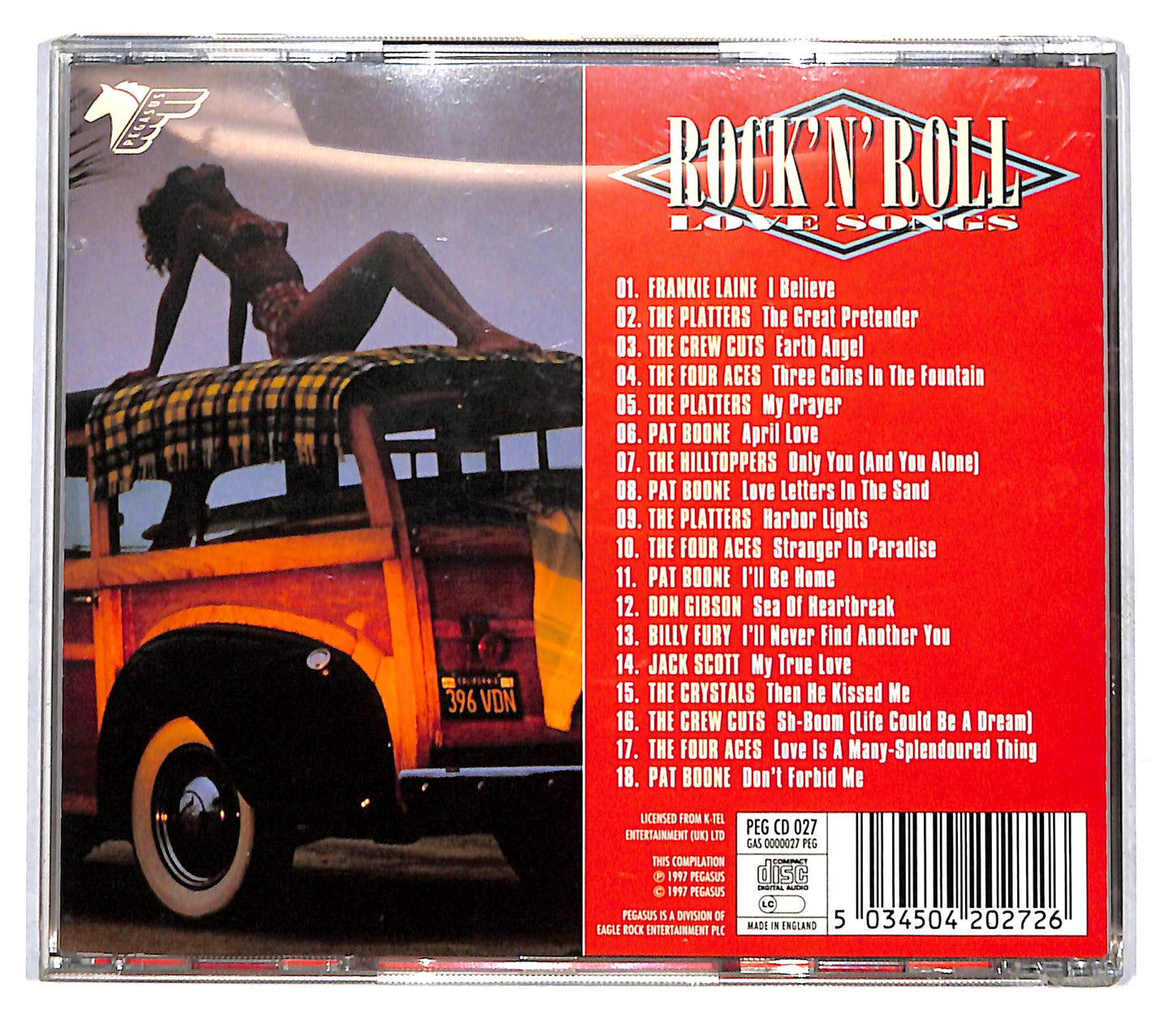 EBOND Various - Rock'N'Roll Love Songs - Earth Angel CD CB068430