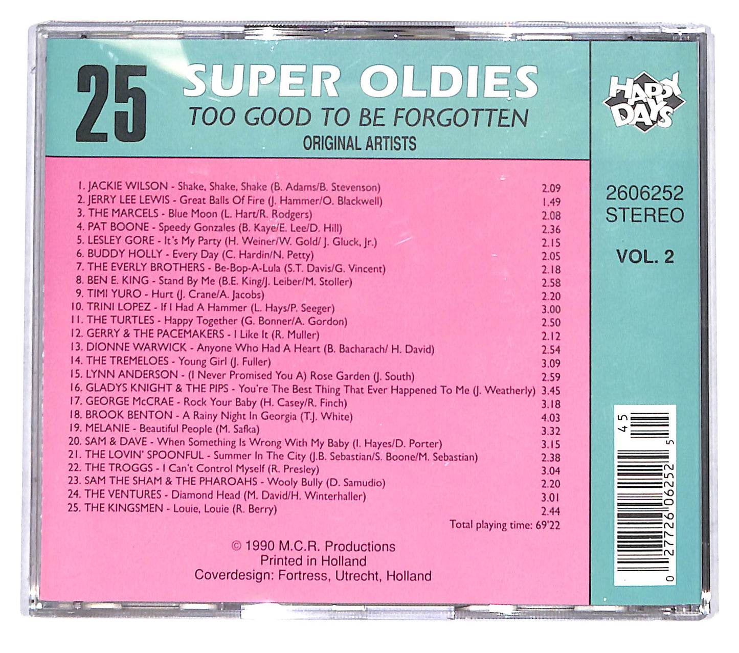 EBOND Various - 25 Super Oldies Vol. 2 - Too Good Be Forgotten CD CB068434