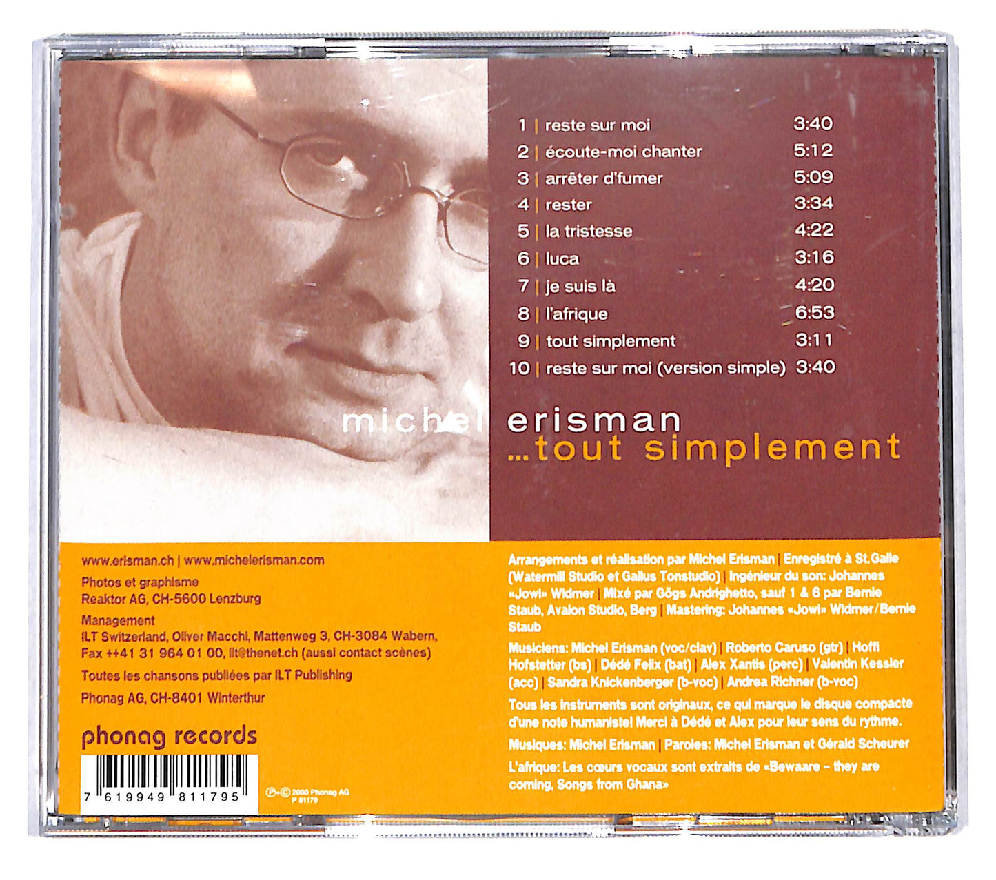 EBOND Michel Erisman - Tout Simplement CD CB068442