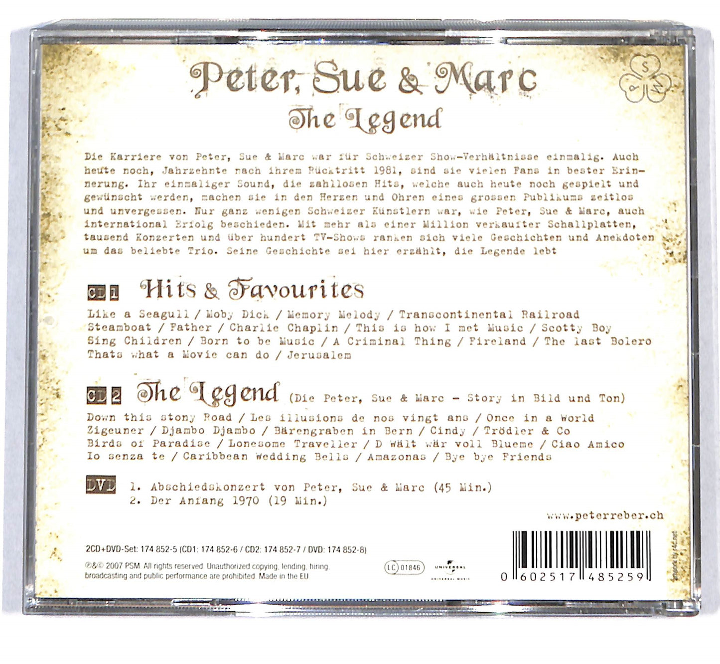 EBOND Peter, Sue & Marc - The Legend CD CB068452