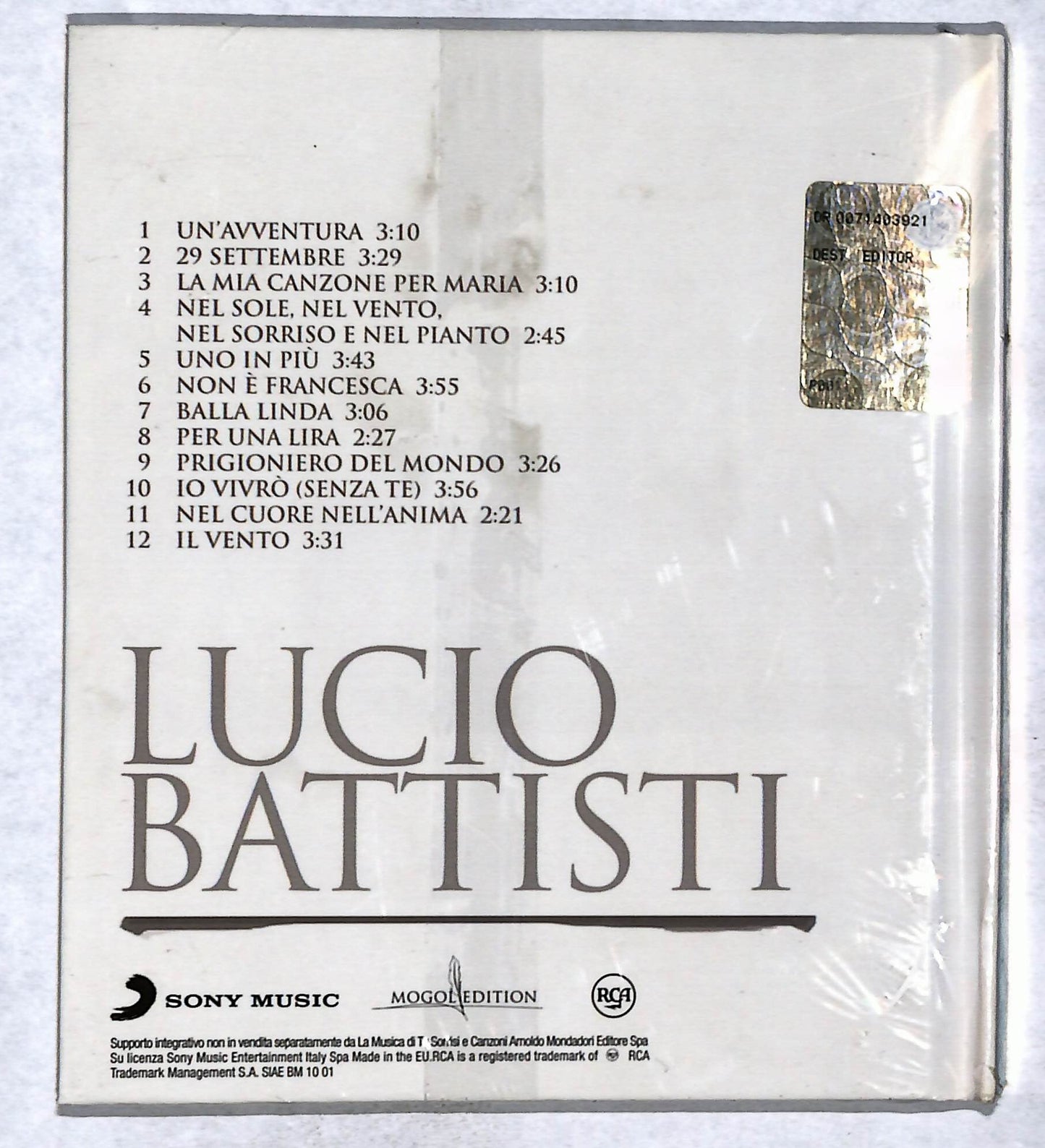 EBOND Lucio Battisti - Lucio Battisti EDITORIALE CD CB068709