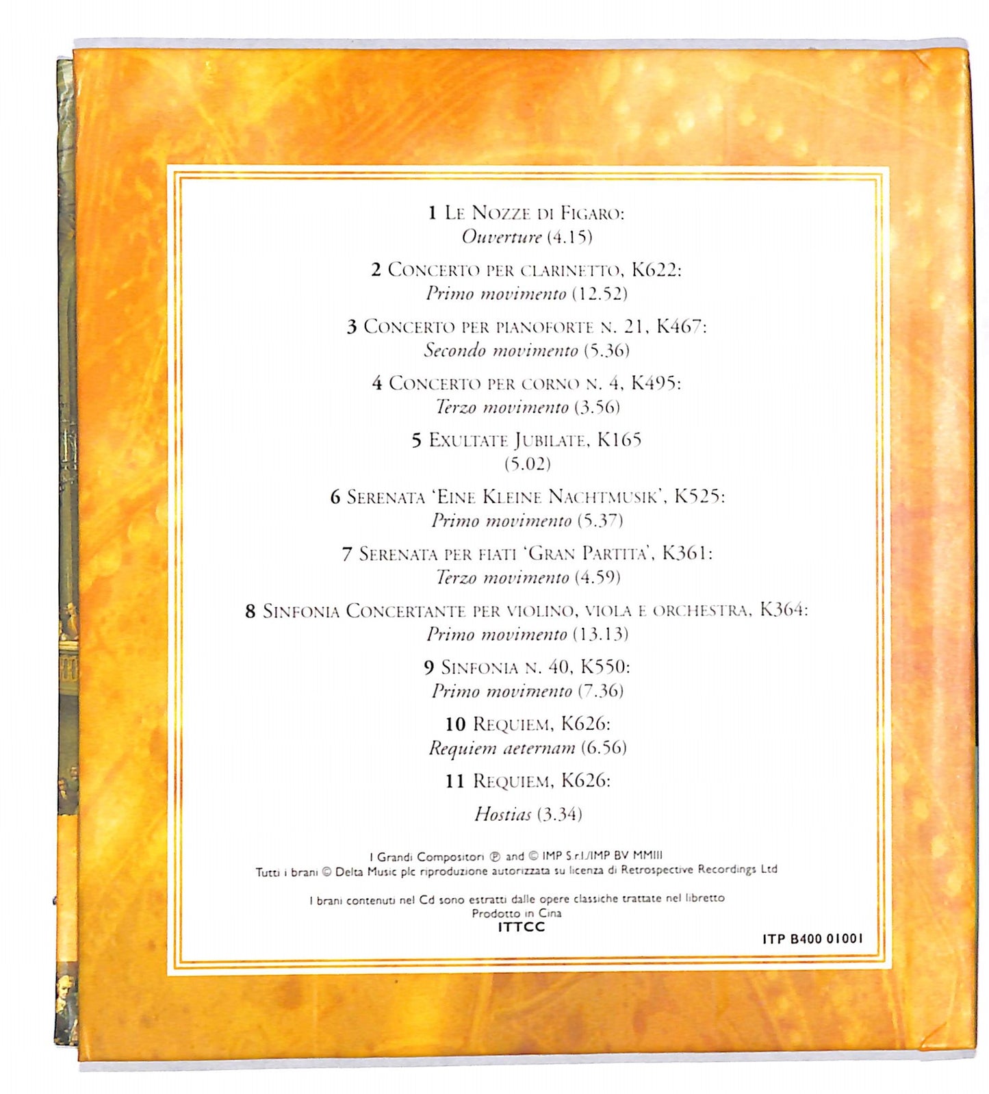 EBOND Mozart - I Suoi Capolavori CD CB069660