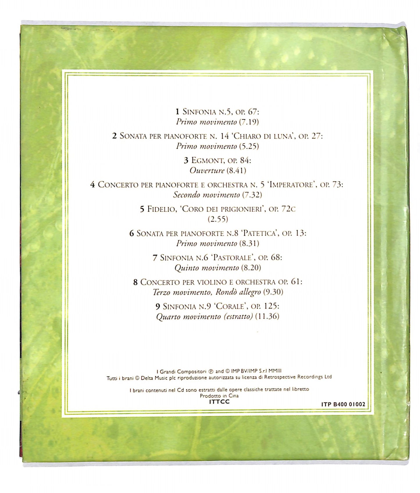 EBOND Beethoven - Lo Spirito Della Liberta CD CB069661