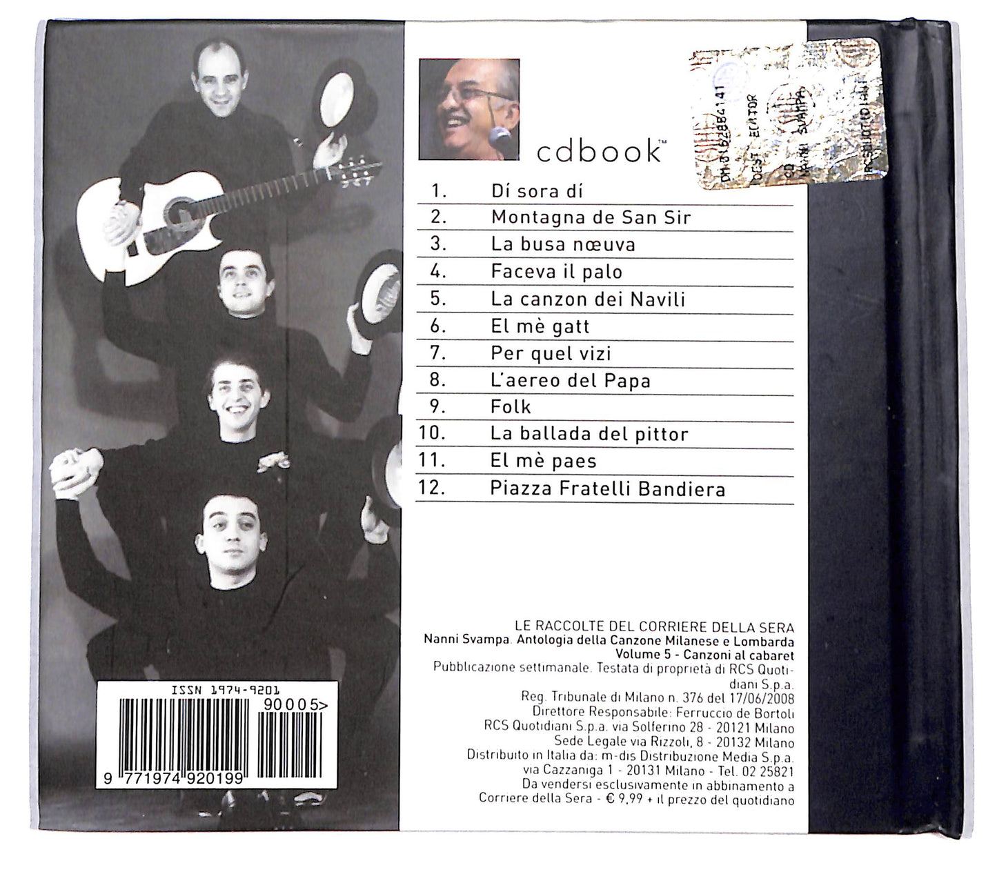 EBOND Nanni Svampa - Canzoni al Cabaret Digibook CD CB070808