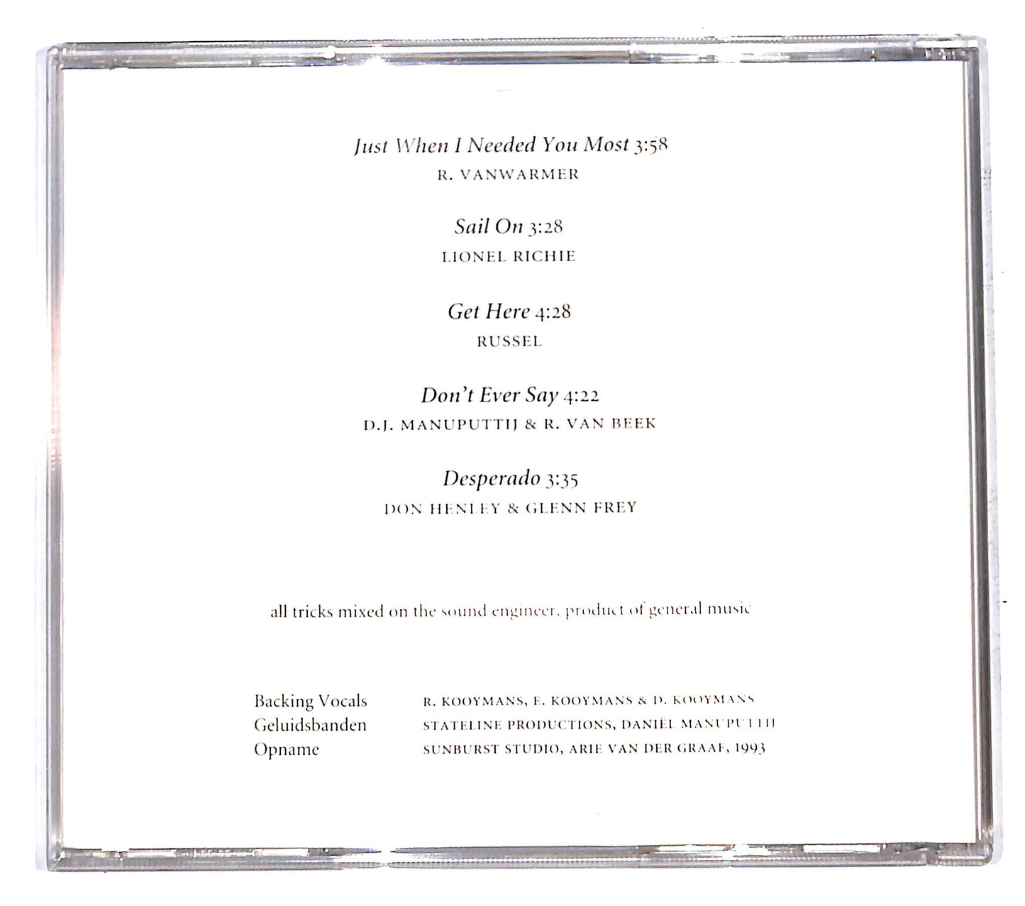 EBOND Robin Van Beek - My Wish CD CB071518