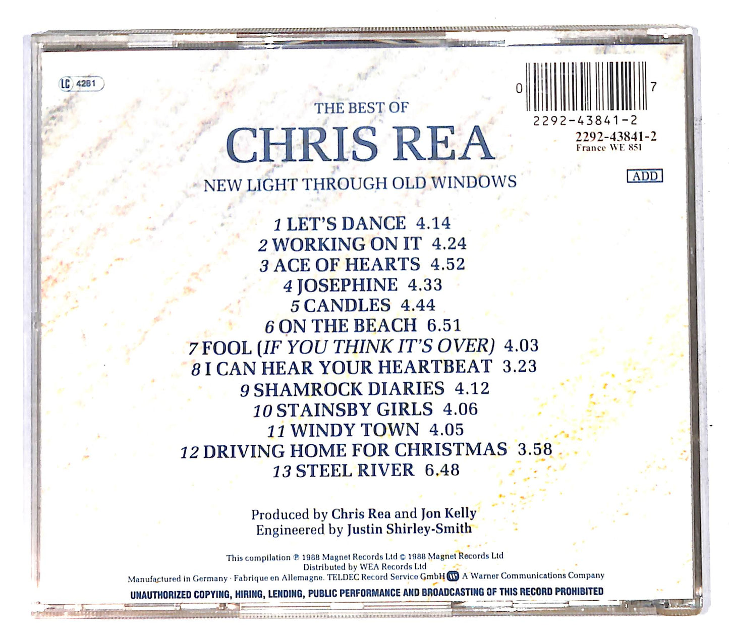 EBOND Chris Rea - New Light Through Old Windows CD CB071522