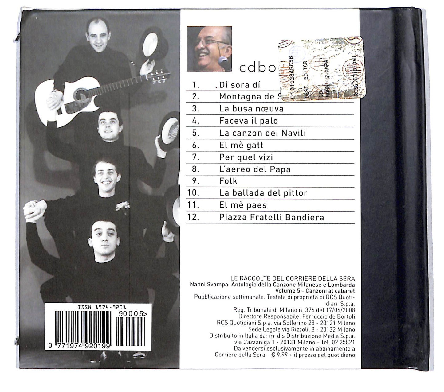 EBOND Nanni Svampa - Canzoni al Cabaret Digibook CD CB073122