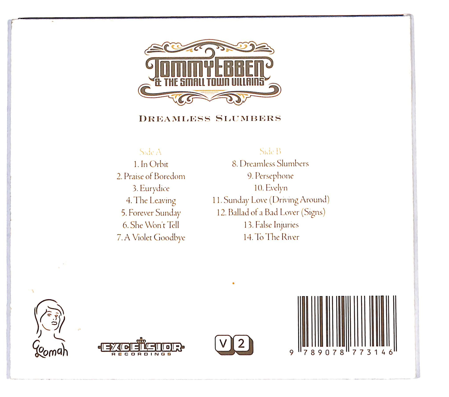 EBOND Tommy Ebben And The Small Town Villains - Dreamless Slumbers CD CB073842