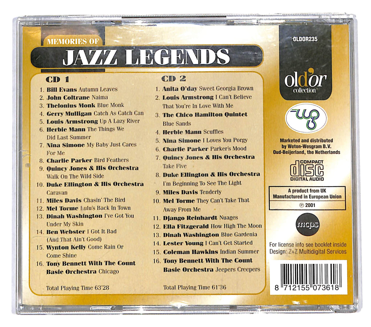 EBOND Various - Memories Of Jazz Legends CD CB073846