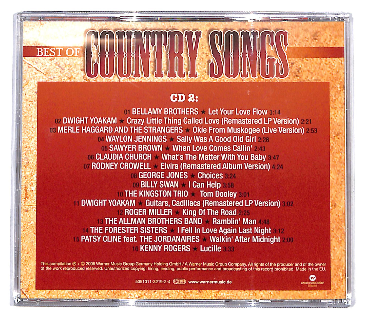 EBOND Various - Best Of Country Songs VOL.2 CD CB074036