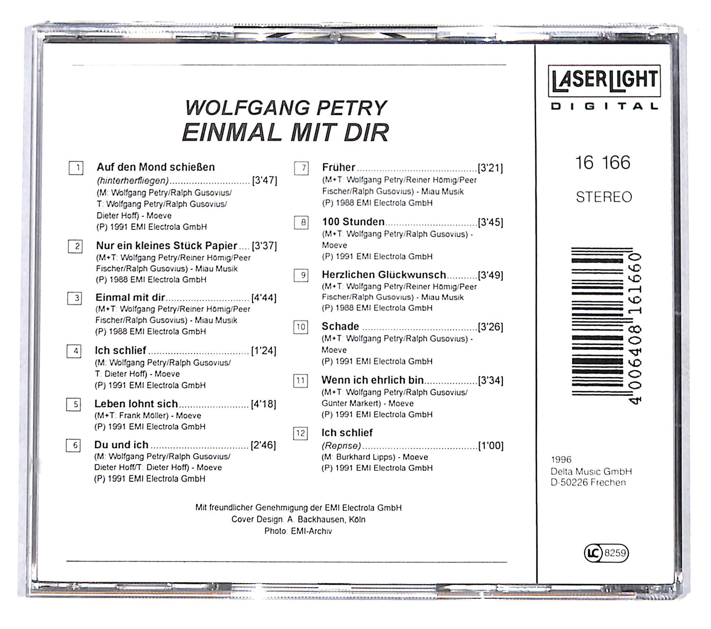 EBOND Wolfgang Petry - Einmal Mit Dir CD CB074048