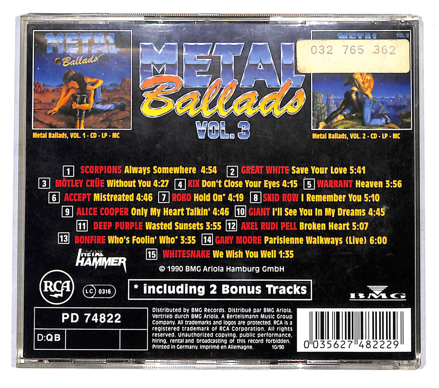EBOND Various - Metal Ballads Vol. 3 SJB CD CB074056