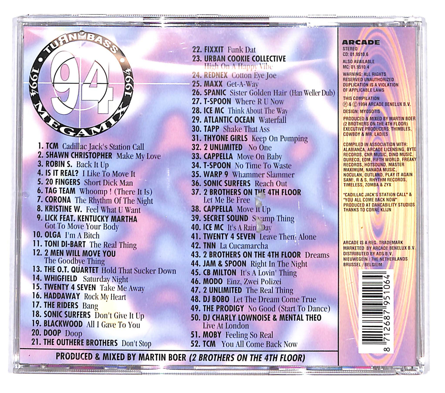 EBOND Various - Turn Up The Bass Megamix 1994 CD CB074518
