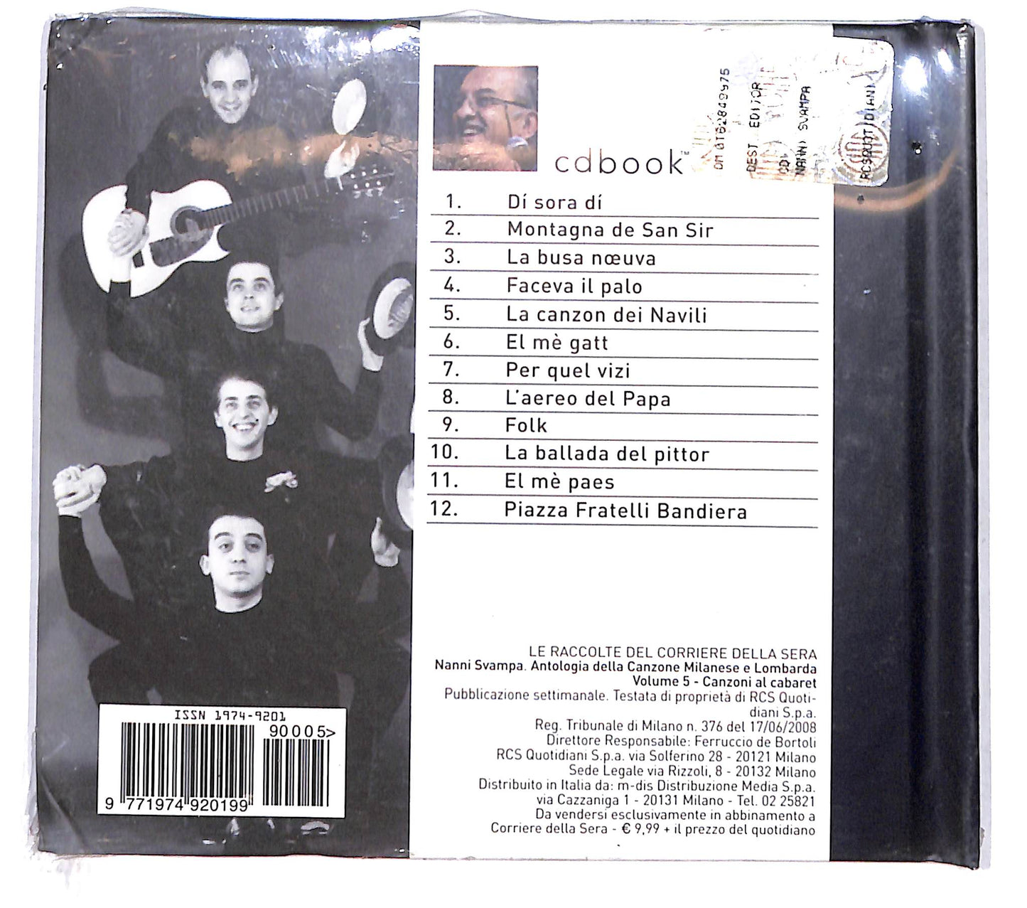 EBOND Nanni Svampa - Canzoni al Cabaret Digibook CD CB074528